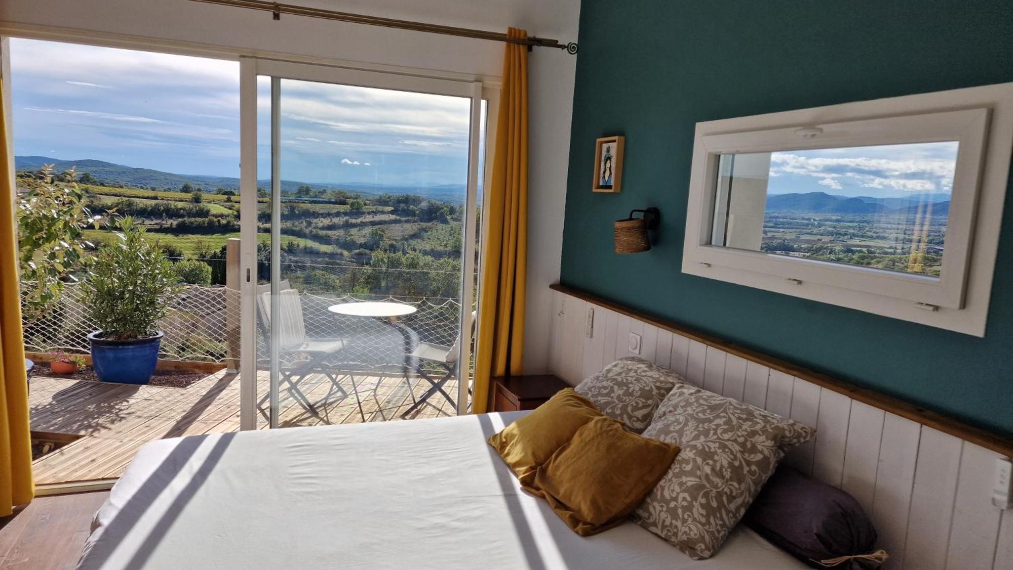 Reve D'Escapade Chambre Avec Vue Sublime Sur Les Cevennes Ardechoises Баржак Экстерьер фото